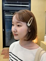 スニュウ(snuw)&nbsp;似合わせカットボブ小顔カットグレージュココアブラウン