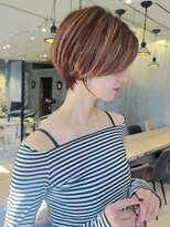 ロンド エメ 柏(Lond aimer)&nbsp;イメチェンショート×外ハネボブ×美髪×ワイドバング/柏