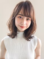 似合わせカット愛されうるツヤくせ毛風カール前髪#275f0506