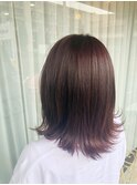 ピンクカラー/ラベンダーカラー/レイヤーカット