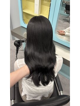 ノー バイ イオエ 西梅田(no. by ioe) ブリーチなしカラー/髪質改善/ミルクティーベージュ/小顔へア