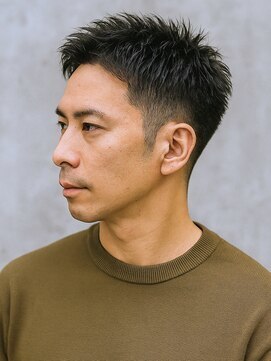 クラシコ(CLASSICO) 短髪ツーブロックソフトモヒカン刈り上げベリーショートメンズ