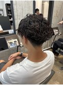 MEN’S HAIR/サーフカール/刈り上げセンターパート/船橋