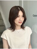 レイヤー/セミロングボブ髪質改善縮毛矯正白髪ぼかしショート