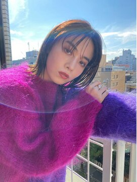 シータ(sheta) 【sheta三畑】ボブルフネビージュ小顔ワンレン黒髪小顔カット