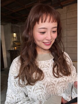 チルト(chillt.) bangs above eyebrows wave perm