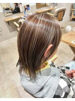 ラピスタ 池袋(Lapista)&nbsp;韓国ヘアハッシュカットダブルハイライトカラー【Lapista池袋】