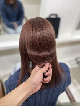 カリーナ(CARINA) ブリーチ無し/ピンクブラウン！