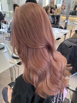 サンクプロジェクト(cinq PROJECT)&nbsp;ピンクグレーベージュアッシュブラウンミディアムハッシュカット