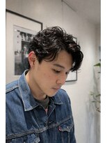 シアンメンズ 矢場町(CYAN MEN'S)&nbsp;直毛で動きの出ない方、ボリュームの欲しい方×メンズパーマ