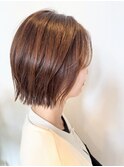 グランマッシュカフェブラウンのくびれショート