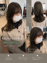 リアン 本厚木(LIAN) オリーブグレージュレイヤーカット顔まわりカット