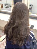 ブリーチなしダブルカラーヘーゼルベージュブラウンレイヤー夏