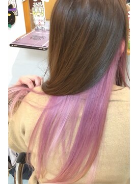 ヘアスペース リピュート(hair space Repute) 秋ピンクインナーカラー