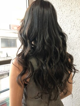 ディー エメ(D-aimer-) ネイビーダークアッシュとエクステ 【カラー・エクステ】