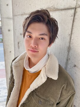 ヘアサロン ボンズ(BONDS) 真剣佑風　アップバングショート