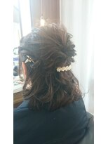 アルベリーヘアーアンドスパ 掛川中央店(ALBELY hair&spa)&nbsp;ゆるふあハーフアップ