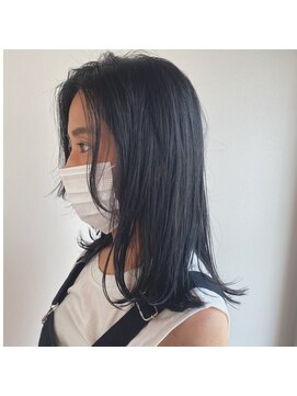 ツイギー 宮西店(TWiGGY) 柔らかい黒髪セミロング