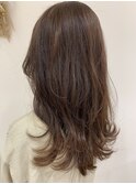 【白髪ぼかしハイライト×ブラウン】