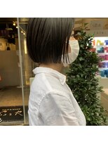 ヘアーアンドメイク シーク 八王子(HAIR&MAKE SeeK) ミニボブ えりあしギリギリ