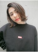外ハネ　アッシュベージュ