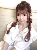 【ROULAND坂本】三つ編みツインヘアアレンジ20代