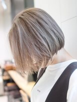 アルバム 銀座(ALBUM GINZA)&nbsp;ベージュボブ_アースカラーくびれヘアツートンカラー_ba373872