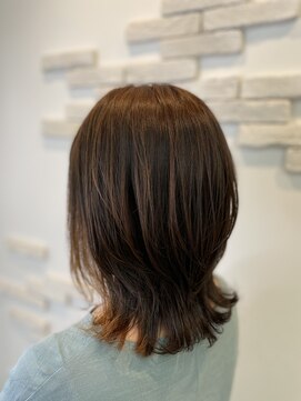 ゼル 郡山(ZELE) 外ハネボブ【郡山/髪質改善/インナーカラー/ブリーチ/前髪】