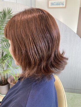 ヘアーメイク ナイス(Hair make NICE) パーマを生かした外はねボブ