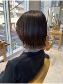 切りっぱなしボブ
