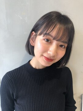 ガリカ(Gallica kinshicho) 【竹之内蔵人】大人似合わせナチュラルボブ/透明感地毛風カラー