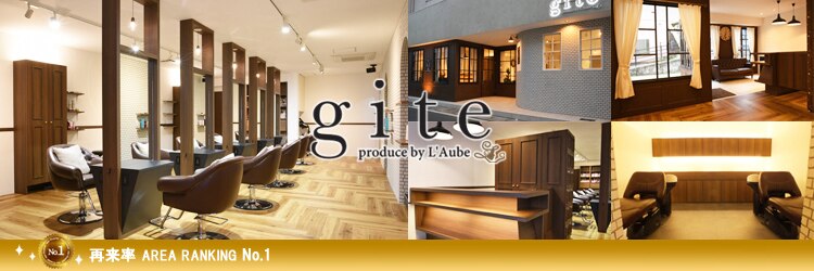 ジーテ プロデュース(gite produce by L'Aube)のサロンヘッダー