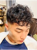 韓国マッシュ/ダークアッシュ/ニュアンスパーマ/スペインカール