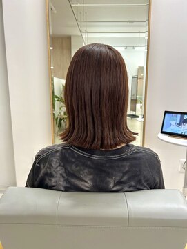 ミリ 奈良店(mm) 秋カラー/切りっぱなしボブ／髪質改善トリートメント／近鉄奈良