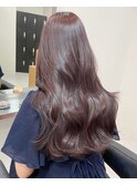 5240髪質改善グレージュカラーレイヤーロング韓国ワンホンヘア