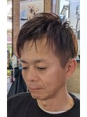 メンズカット+ツーブロック+白髪染め