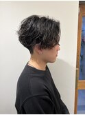ツイストスパイラル センターパート メンズパーマ 池袋