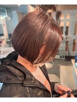 アトリエ エス atelier es HAIRDESIGN&nbsp;コロンとボブ/透明感カラー/ニュアンスカラー/丸みボブ/韓国ヘア