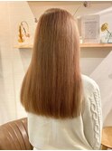 ミルクティーベージュダブルカラーインナーカラーハイライト