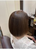 髪質改善×オリーブアッシュカラー