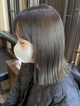 クラン 横浜(Clanc) くびれヘア ハイライトカラー アプリコットオレンジ 夏