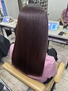 アジールヘア 所沢プロペ通り店(agir hair) ピンクベージュ小顔カット顔周りワンレンケアブリーチ所沢韓国