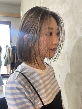 ソルトウォーター(SALT WATER) レイヤーカット/ブラウン/韓国ヘアー/ブリーチ/恵比寿