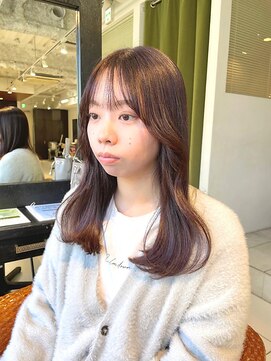 ディフィーノ 赤坂(DIFINO) 似合わせカット/レイヤー/透明感カラー/ローズブラウン