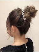 【WILLOW京橋】ゆるふわおだんごヘアアレンジ（中原由貴）