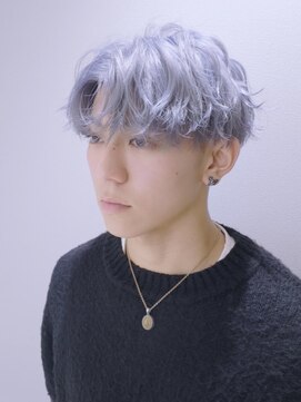 プログレス 仙台駅東口店(PROGRESS) Men'sスタイル/シルバーアッシュ×カルマパーマ風セット