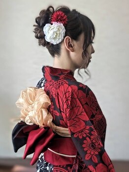 ヘアブース ドール(Hair Booth. DOLL)の写真/【花火大会/イベント/結婚式】各種着付も予約OK★令和9年・10年成人式予約受付中！早朝の予約もお気軽に♪