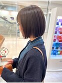 【morio】札幌ボブ　ぱつっと切りっぱなしボブ