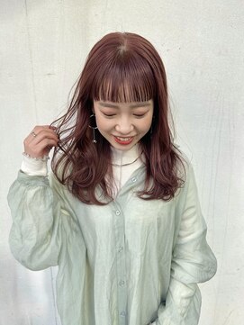 ヌープヘアーアイス(NUUP.hair ici) ブリーチなしダブルカラーチェリーレッド