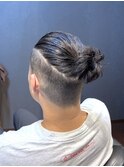 ビジネスマンバン オールバック ツーブロック フェードカット